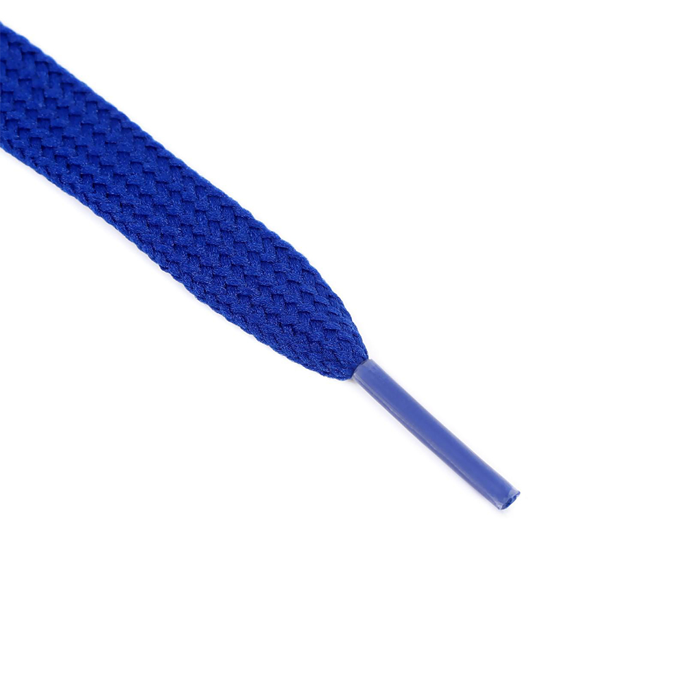 картинка Шнурки для обуви 5415445 плоские, 7 мм, синий, 120 см 