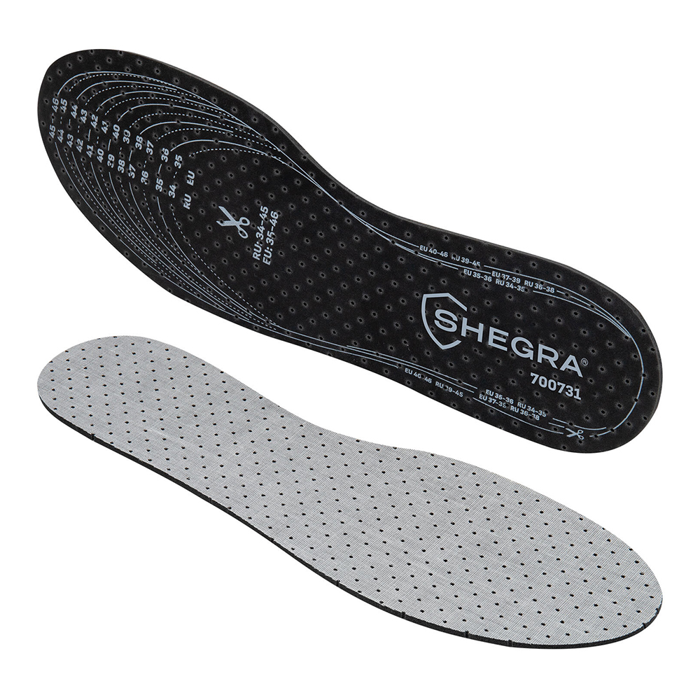 картинка Стельки для обуви 700731 универсальные, с активированным углем, размер 34-45 