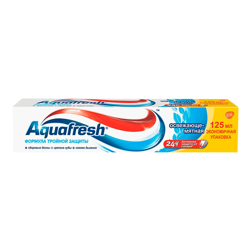 картинка Зубная паста Aquafresh освежающе-мятная, 125 мл 