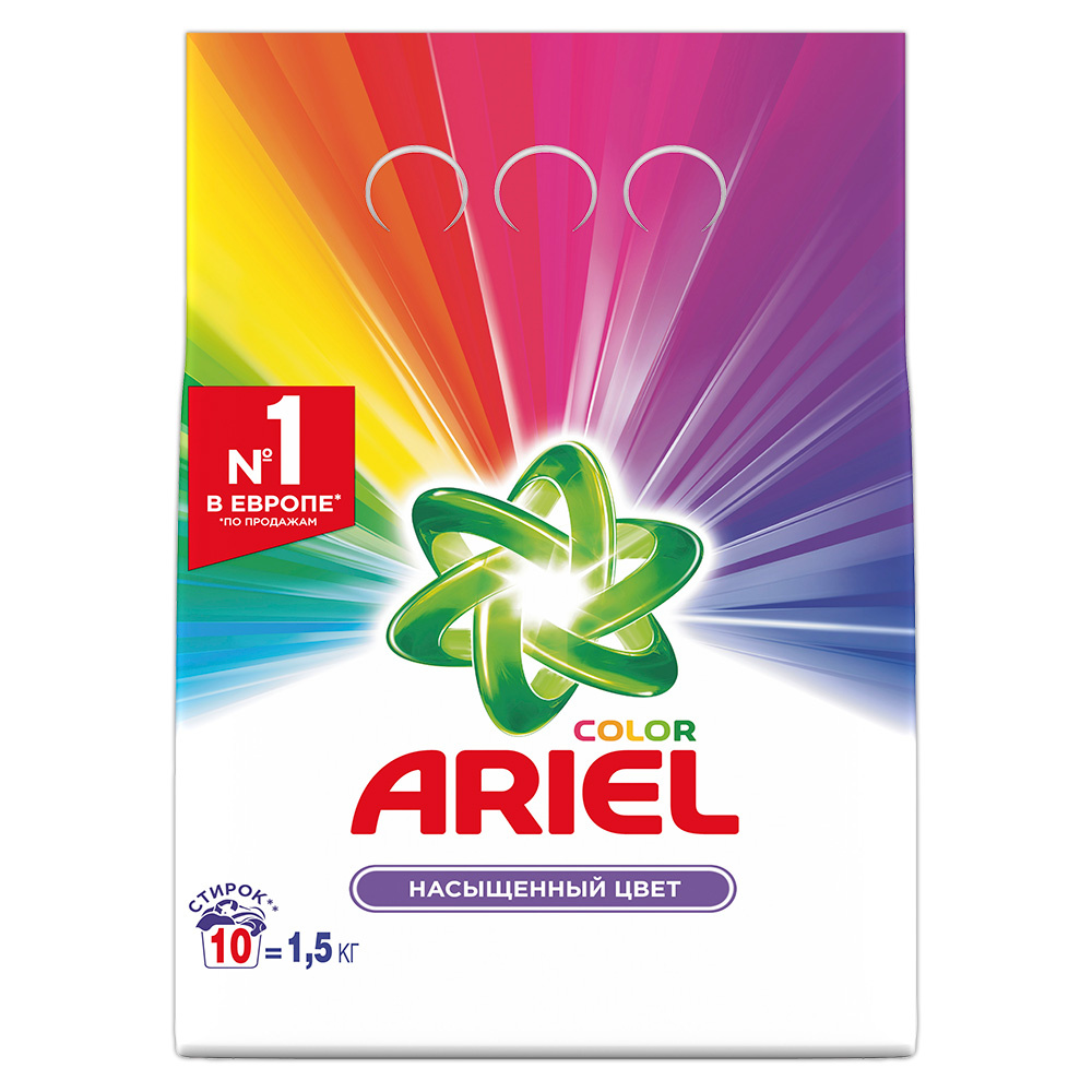 картинка Стиральный порошок Ariel Color для цветного белья, автомат, 1,5 кг 