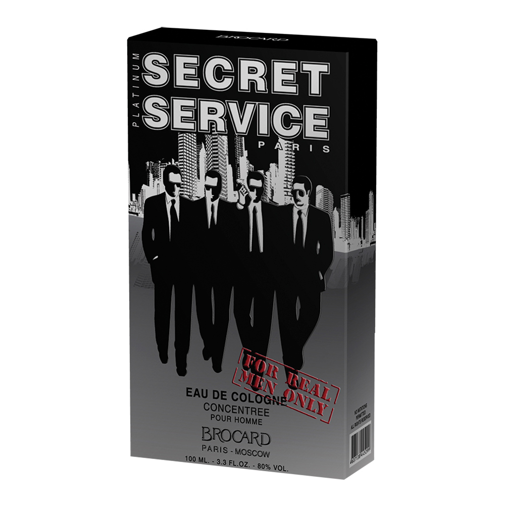 Одеколон Secret Service Platinum, фужерный аромат, 100 мл