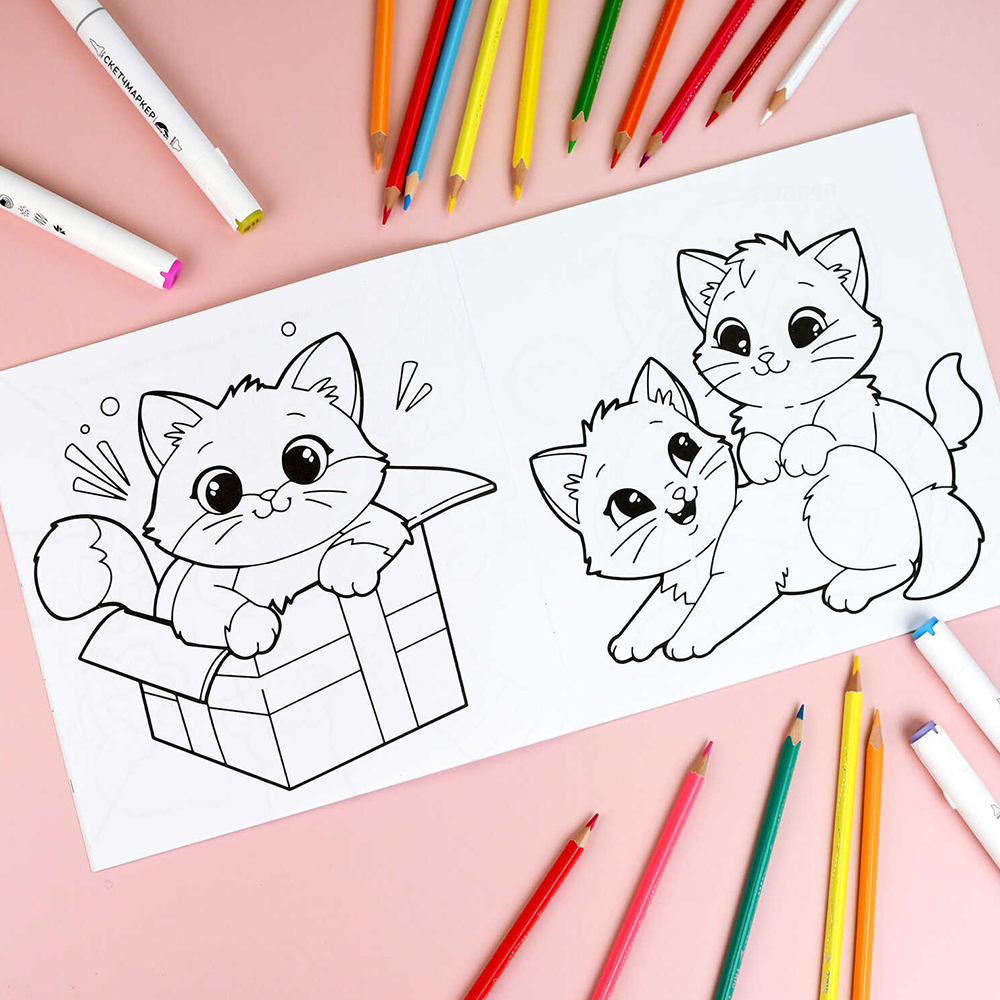 картинка Раскраска 71055 У меня лапки, 215*215 мм, 8 листов 