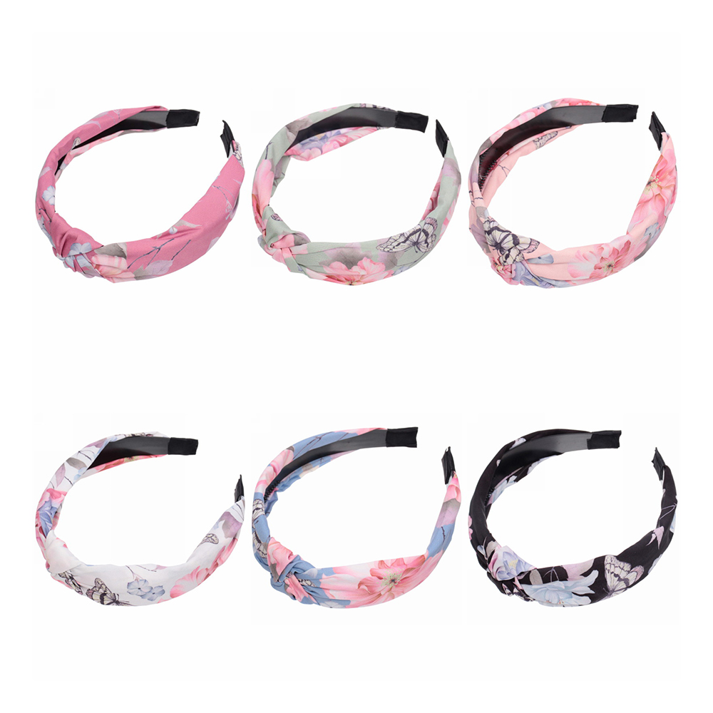 картинка Ободок для волос 333-377 Beauty Gallery - Flower 2,8 см, в ассортименте 