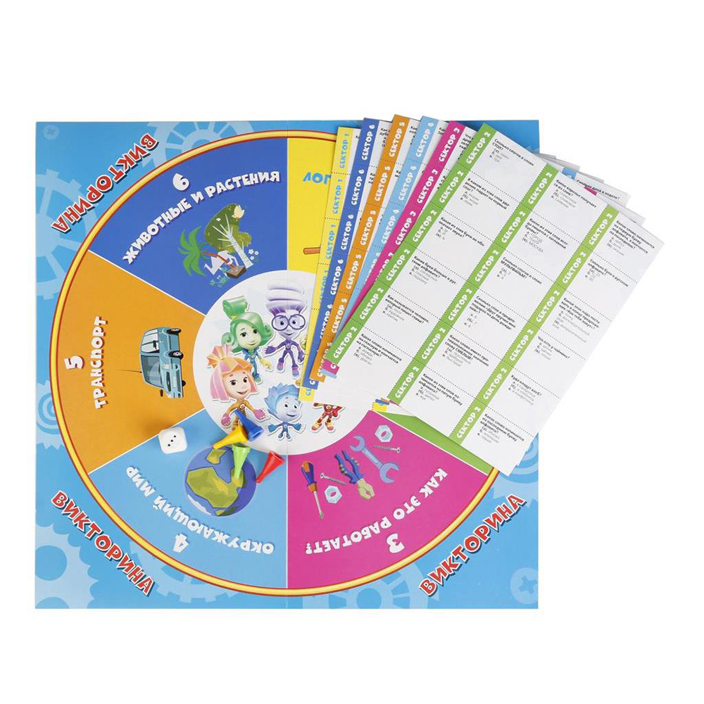 картинка Настольная игра 9403 Викторина, 100 вопросов, Фиксики 