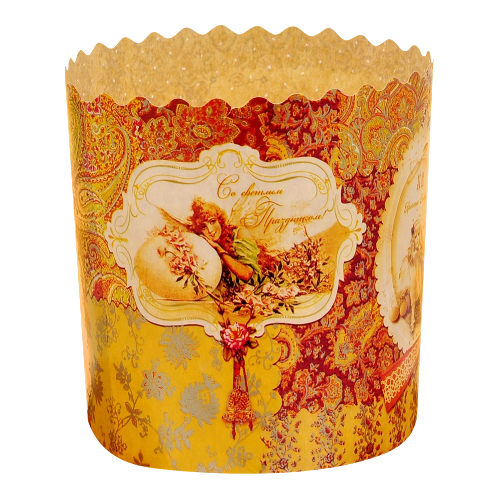 Форма для выпечки бумажная Ретро Зайцы 70*60 мм