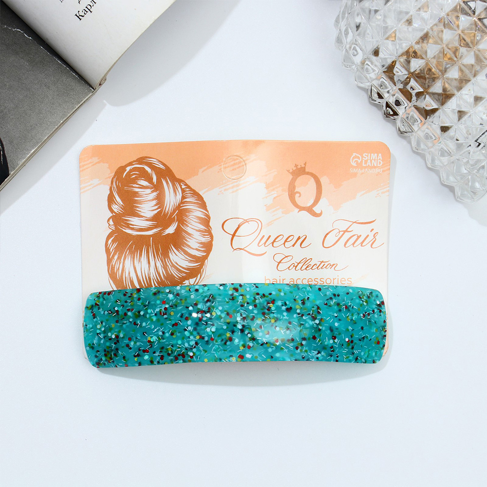 картинка Заколка-автомат для волос Queen fair 9709101 Вета, крапинка, 9 см, в ассортименте 