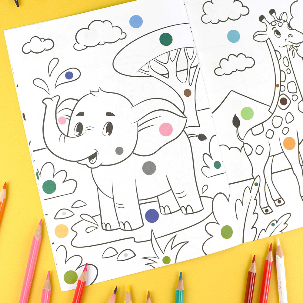 картинка Раскраска 71088 Животные, 165*235 мм, 4 листа 