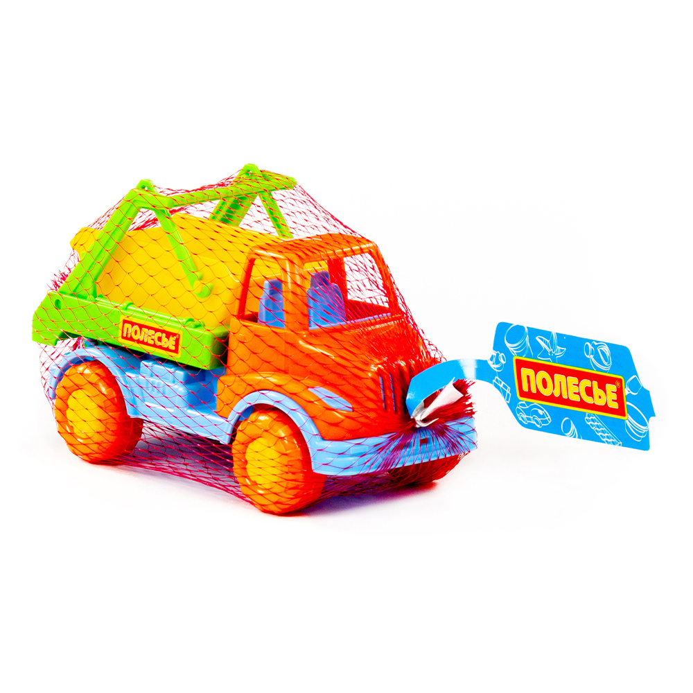 картинка Машина 52025 Полесье коммунальная спецмашина, Кнопик 3+, 17x8,3x10,3 см, пластмасса 