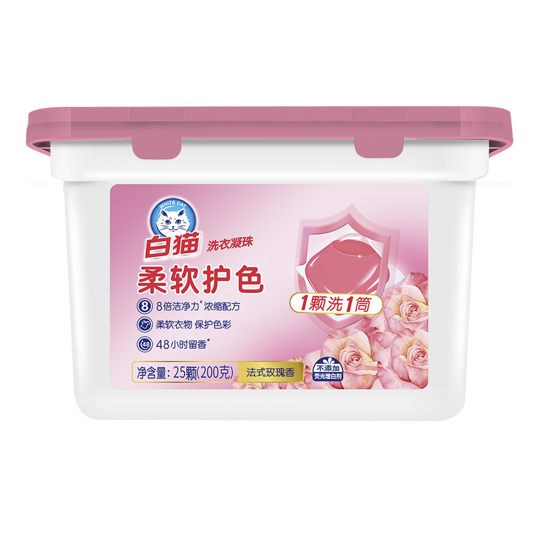 картинка Капсулы для стирки WHITECAT Колор, 25 шт 