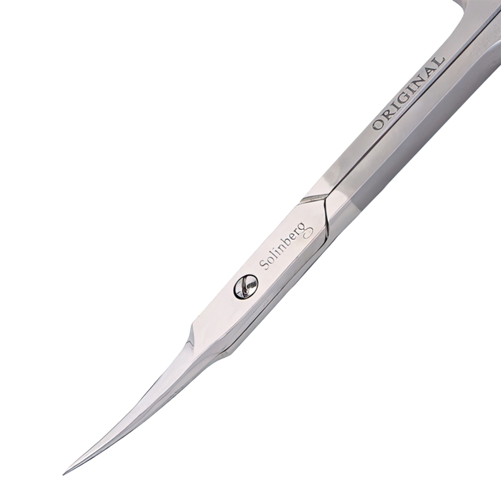 картинка Ножницы маникюрные Solinberg 212-012 Classic Line, ногтевые, лезвия 32 мм, матовые 