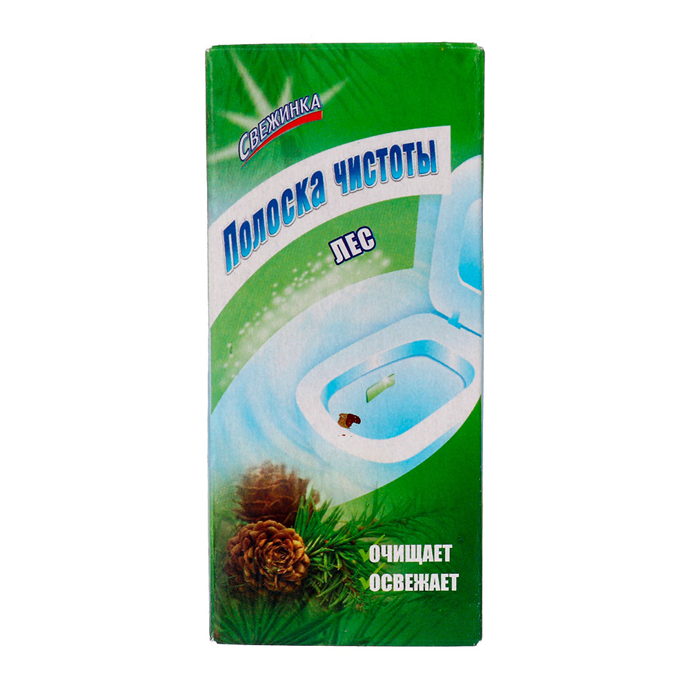 картинка Освежитель для туалета Свежинка Полоски чистоты лес 3шт 