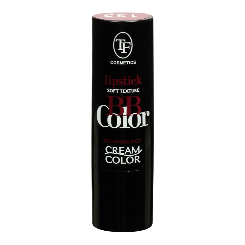 картинка Помада для губ Triumf BB Color Lipstick кремовая, сливовый, тон 132 3,8 мл 