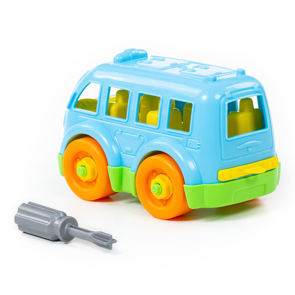 картинка Конструктор Полесье 78995 Автобус малый 15 деталей 