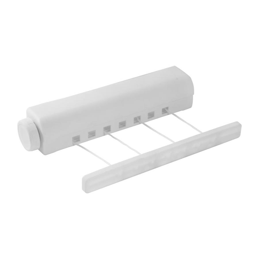 Сушилка для белья 998395 WCD-20 настенная, выдвижная, 4 веревки 3,66 м, белый