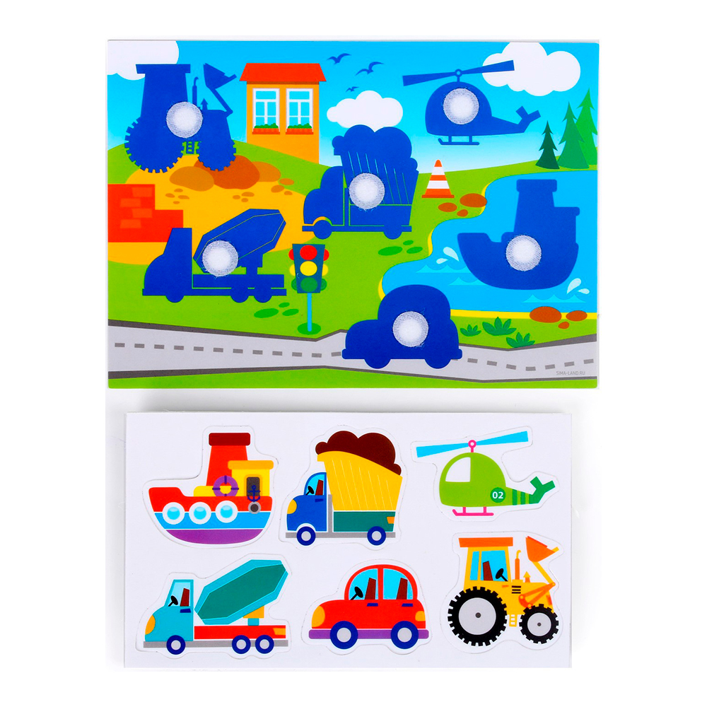 картинка Игрушка 4810613 на липучках, Транспорт, с мягкими деталями 