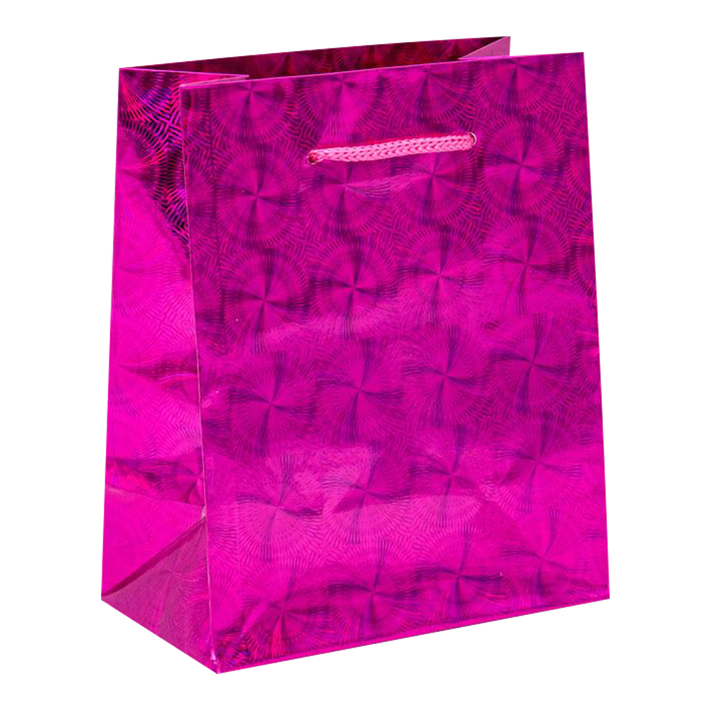 Пакет подарочный ч41333 Голография 12*15 см, в ассортименте