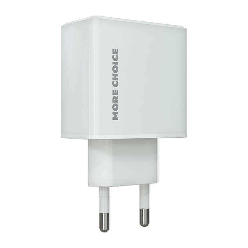 картинка Зарядное устройство MoreChoice NC60 1Type-C PD 20W 3.0A, белый 