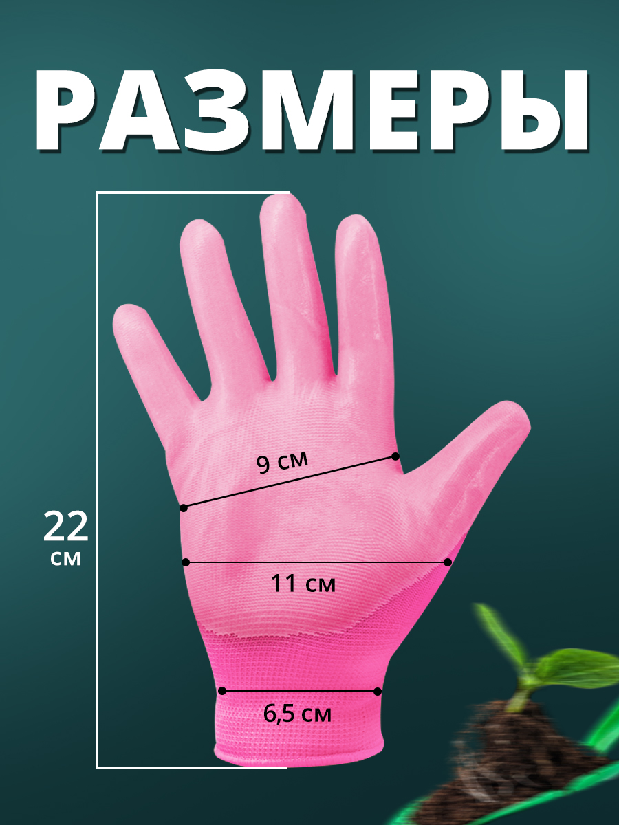 Перчатки нитриловые Ладушки S