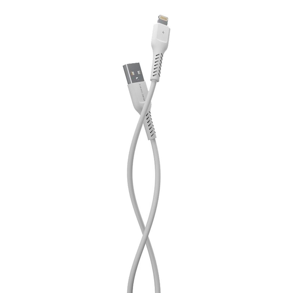 картинка Дата-кабель для зарядки MoreChoice K16i USB Lightning 8-pin TPE 2,0 А, белый, 1 м 