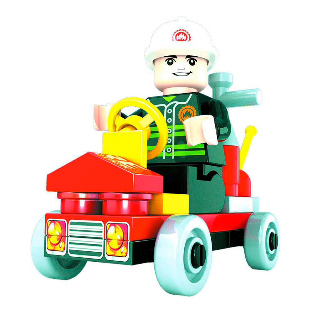 картинка Конструктор KEYIXING 460595 Пожарная бригада, 31 деталь 