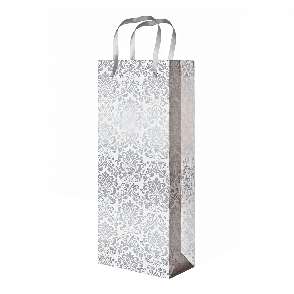 Пакет подарочный для бутылок 470/474 mix ВP_НГ 12*36*8 см, в ассортименте