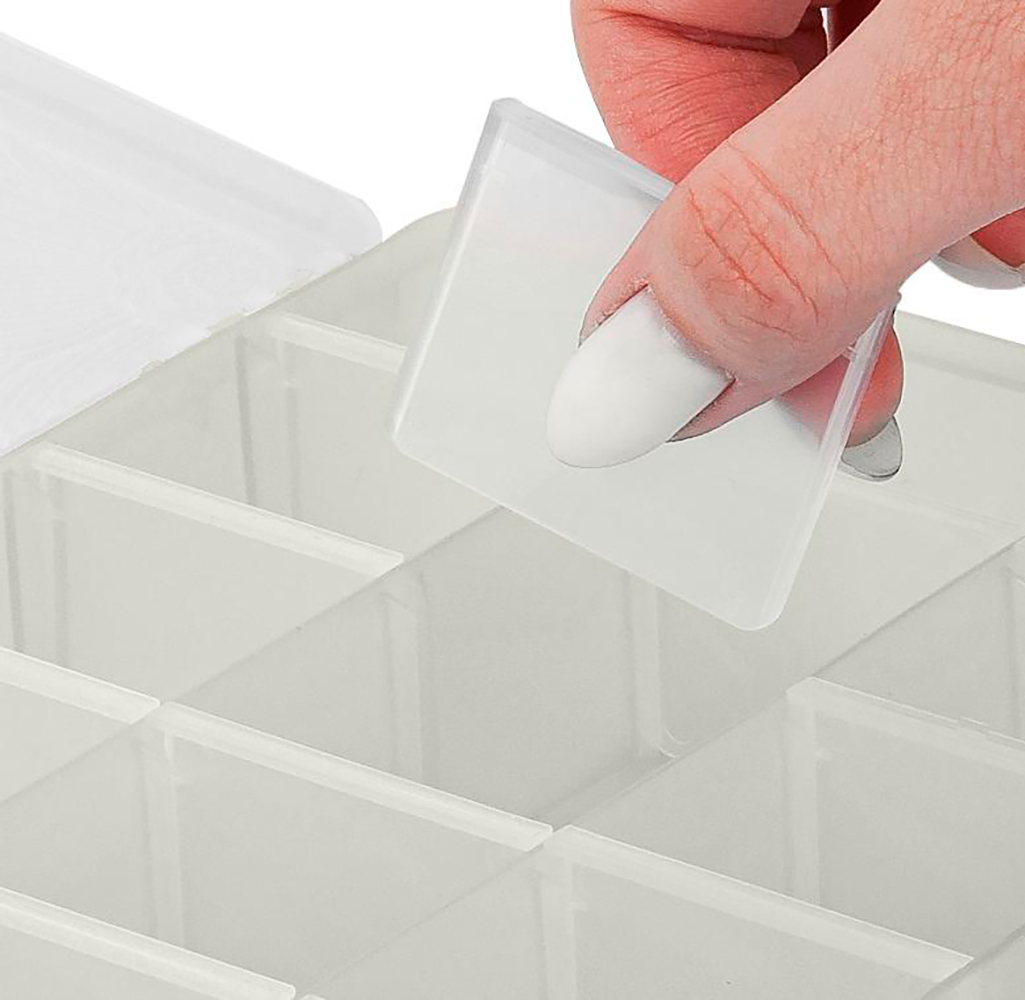 Органайзер KL401710005 Keeplex Fiori с разделителями XL 35,5*20*4,5 см, пластик, бежевый топаз