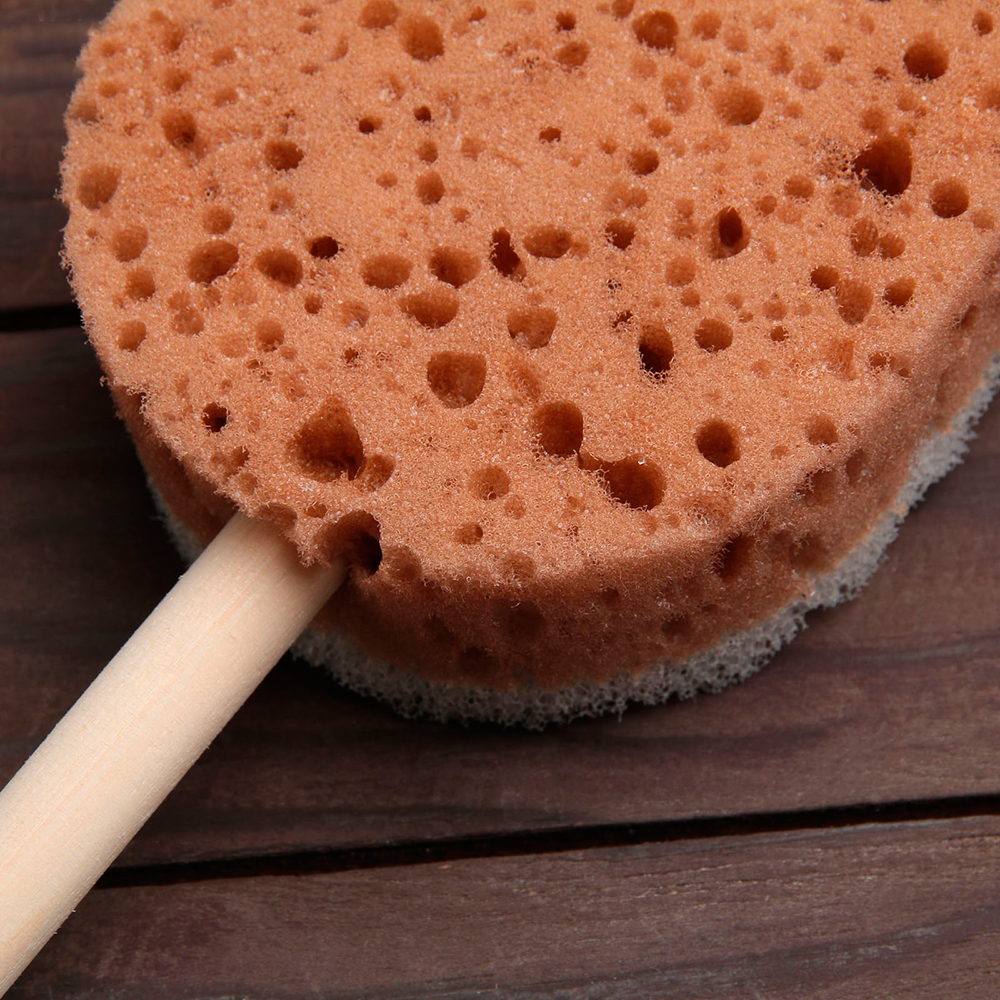 картинка Губка для тела PRIDE гб037 на ручке с массажным слоем 