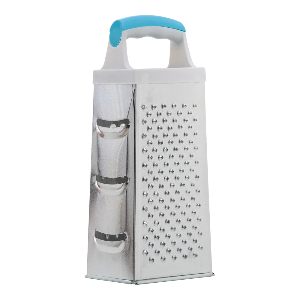 картинка Терка Доляна 651888 4-х гранная, Помощник 20 см, металл, пластик, в ассортименте 