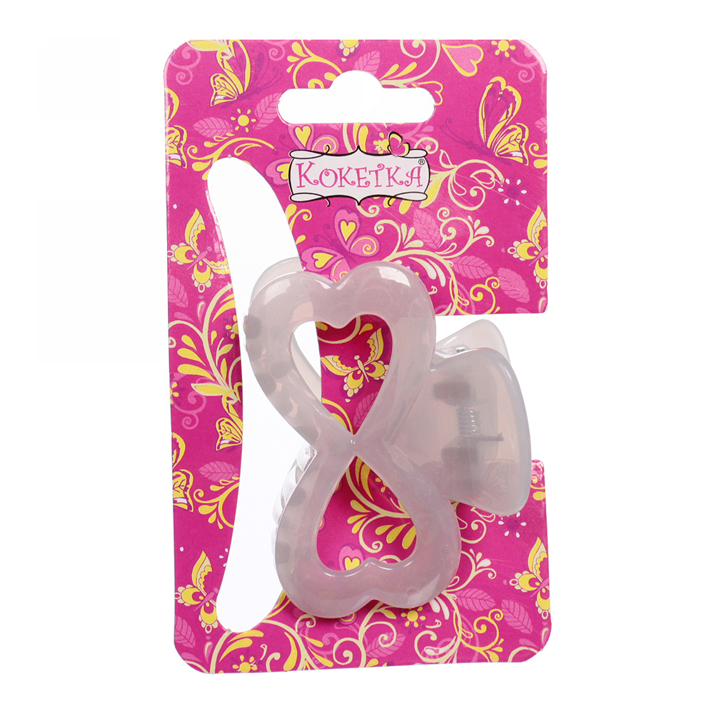 картинка Краб для волос 746-315 Глянец-Бант, на блистере 6 см, в ассортименте 