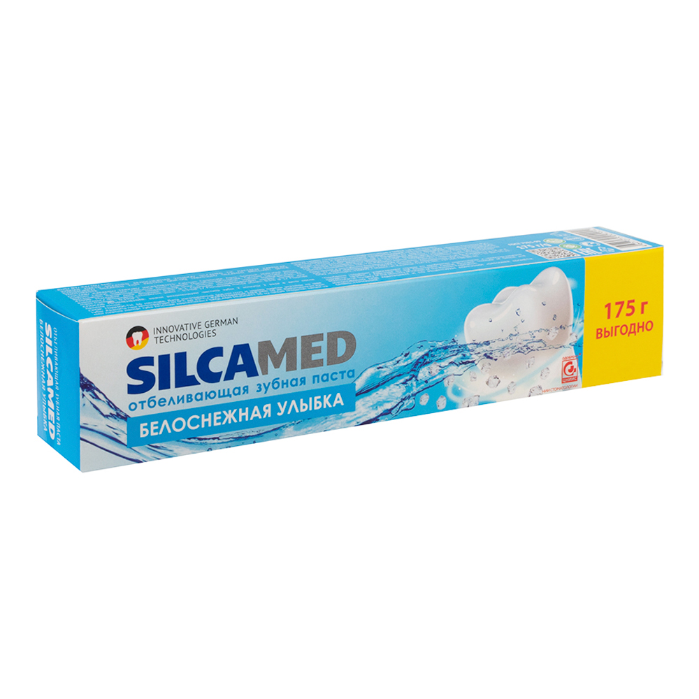 картинка Зубная паста детская SILCAMED Белоснежная улыбка, без пенала, 175 г 