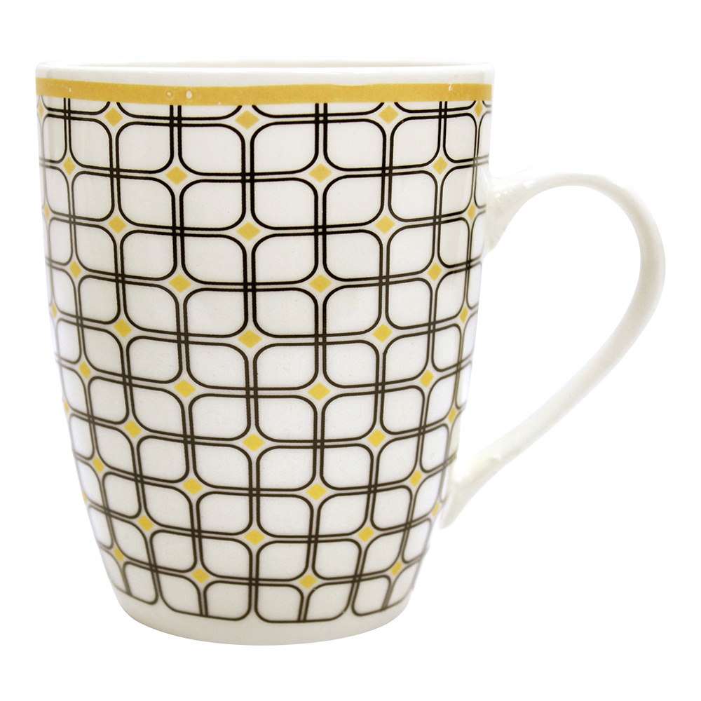 Кружка KKR-95 4 дизайна, Узор, керамик, 360 мл