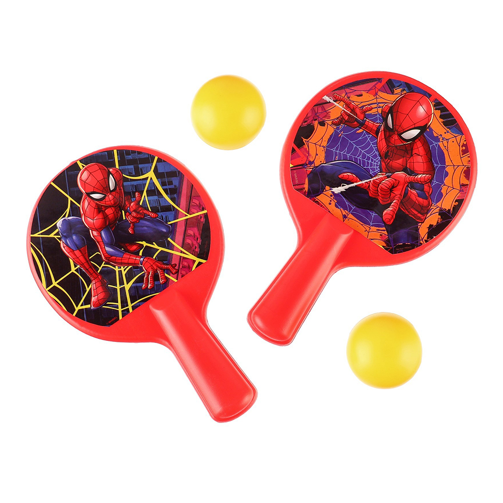 картинка Игровой набор 7751603 MARVEL ракетки для тенниса, Человек-паук, 2мячика, 8*12 см 