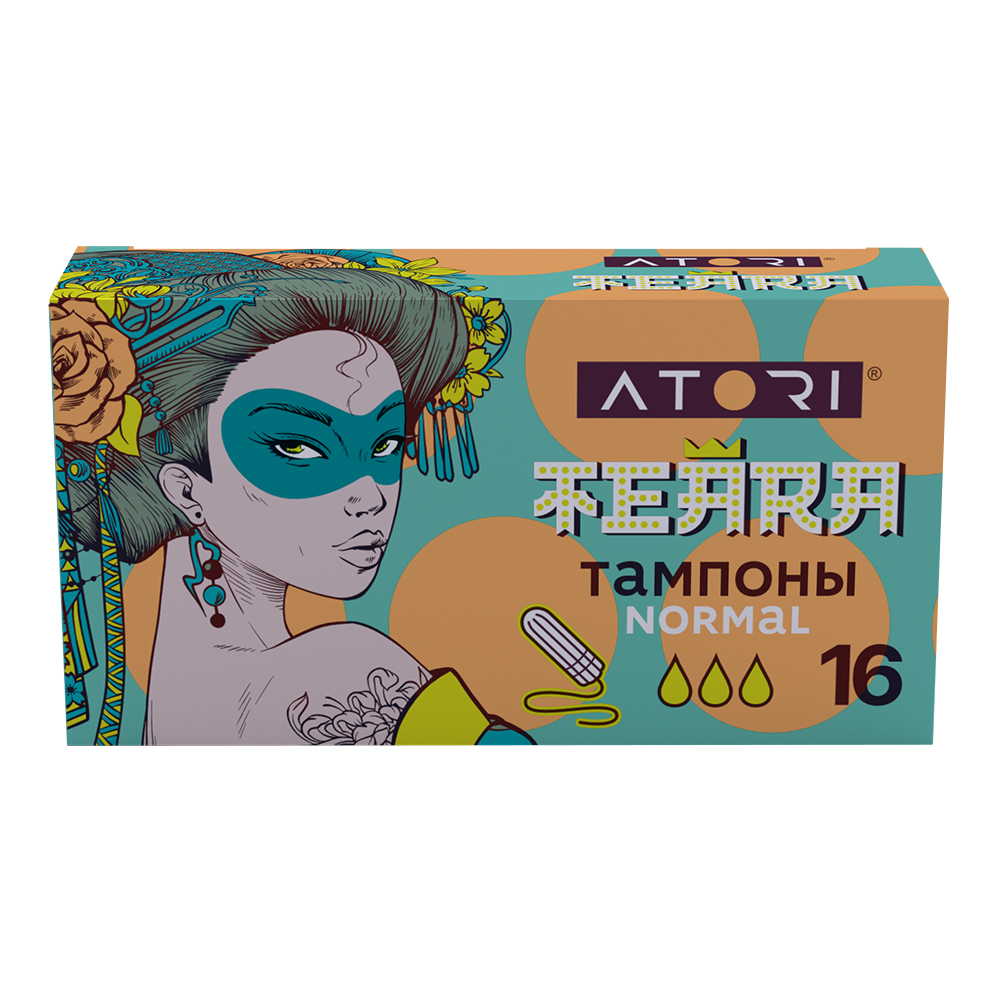 Тампоны гигиенические Атори Теара NORMAL 3 капли, 16 шт