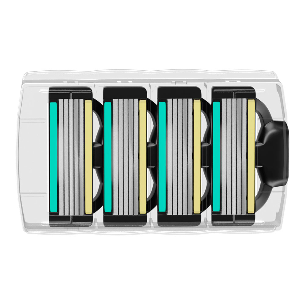 картинка Кассеты сменные для бритья Kodak Premium Razor 5 лезвий, мужские, 4 шт 