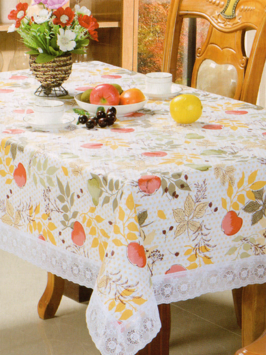 Скатерть SKS-08 Париж 120*152 см, полиэстер, в ассортименте