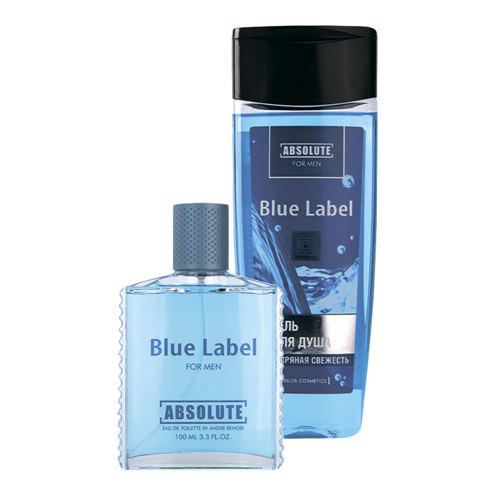 картинка Набор мужской Absolute Blue Label (гель для душа 250 мл + туалетная вода 100 мл) 
