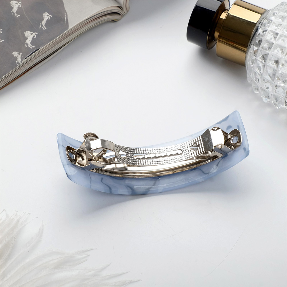 картинка Заколка-автомат для волос Queen fair 9446394 Смола, 8,5 см, в ассортименте 