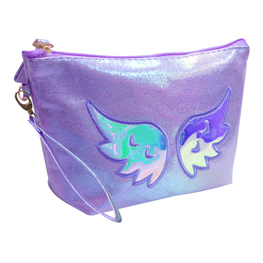 картинка Косметичка трапеция Крылья 22*6.5*12.5 см, полиэстер, цвет в ассортименте 