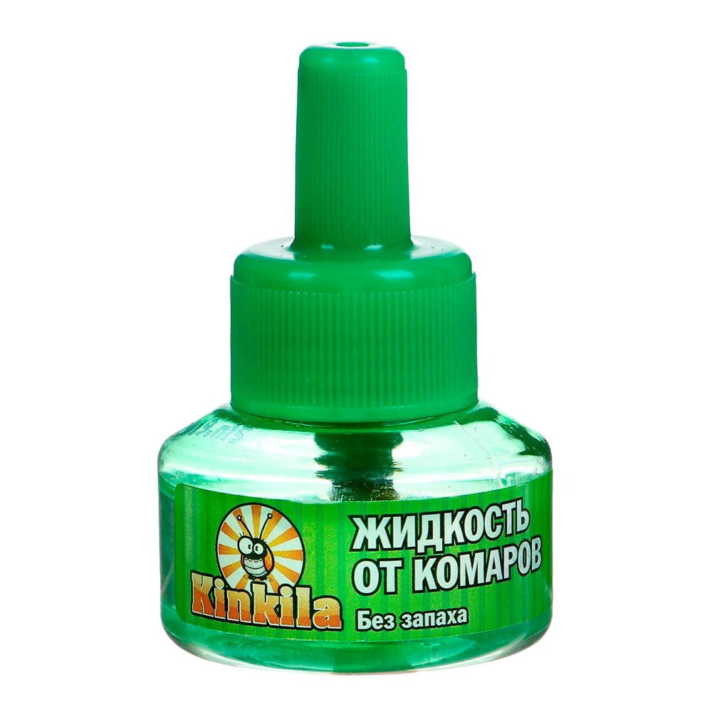 картинка Жидкость Кинкила от комаров, 30 ночей, без запаха, флакон, 30 мл 
