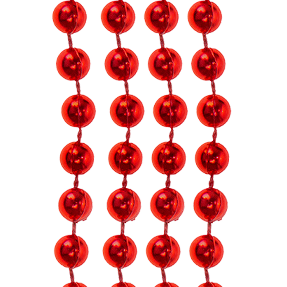 Бусы на ель BS26-07 1,8 см, 200 см, пластик, в ассортименте
