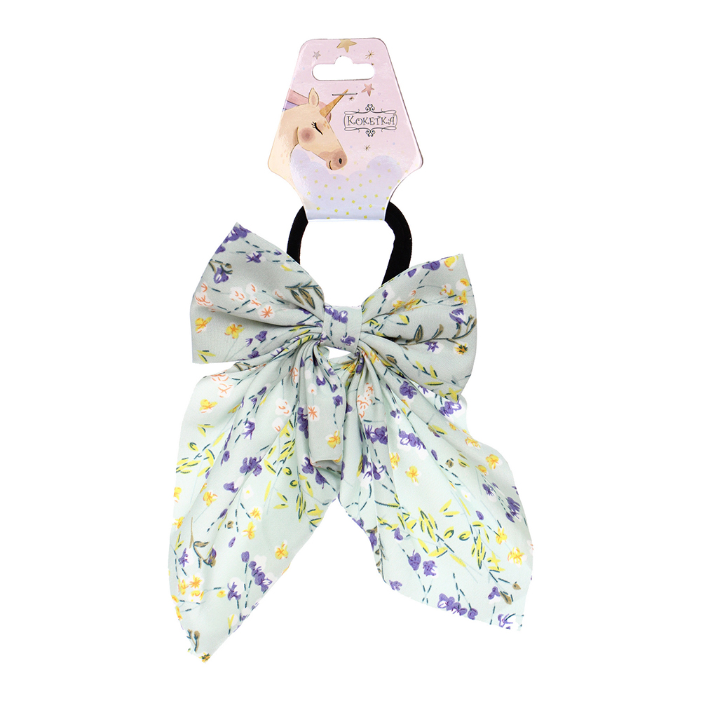 картинка Резинка для волос 589-196 Персея, милые цветы d-5см 