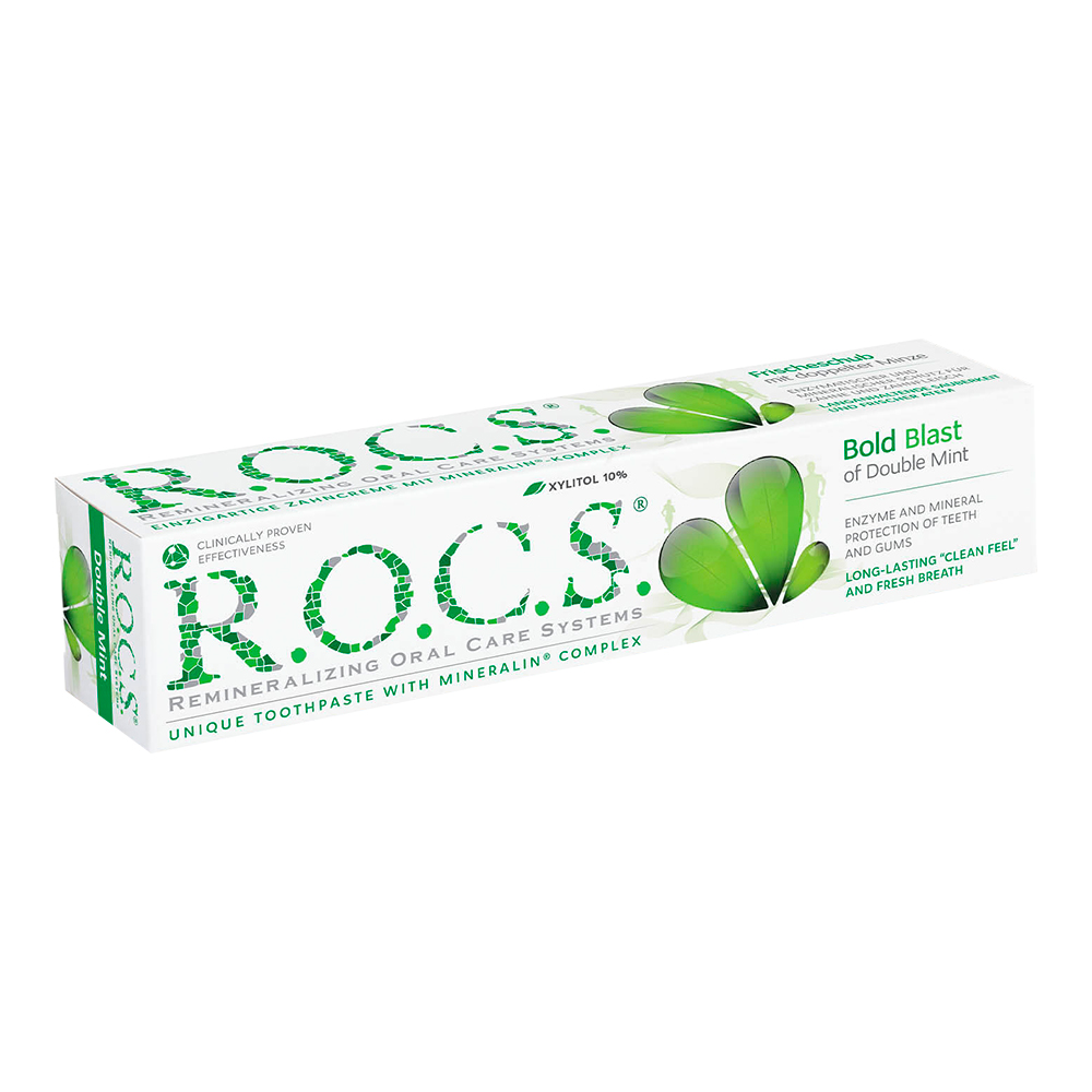 картинка Зубная паста R.O.C.S. Двойная Мята, 74 г 