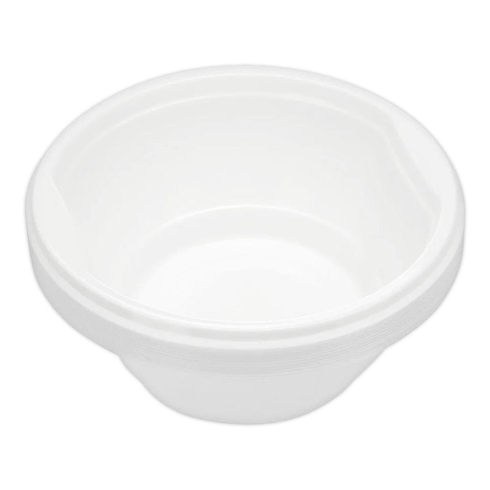 картинка Одноразовая посуда тарелка Мистерия глубокая 0,6 л, полипропилен, белая, 12 шт 