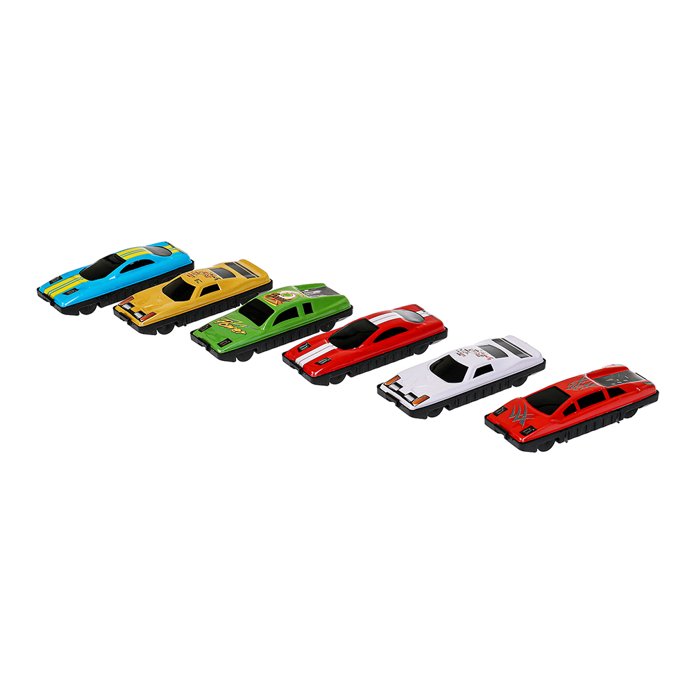 картинка Машина RR-SET-061-R Технопарк Суперкар, инерционная, 7,5 см, металл, 6 шт 