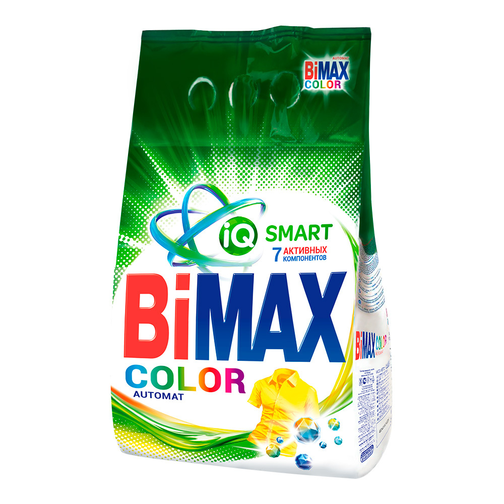 картинка Стиральный порошок Bimax Color, автомат, 3 кг 