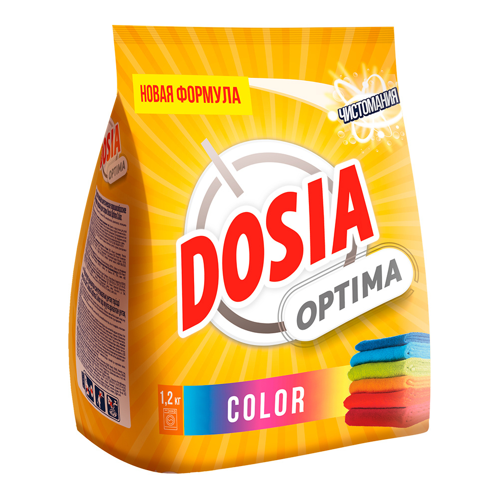 картинка Стиральный порошок Dosia Optima Color, универсальный, 1,2 кг 