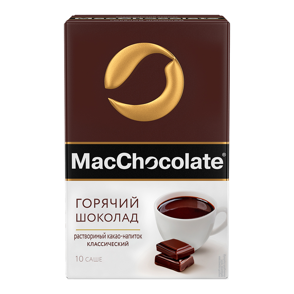 картинка Шоколад горячий MacCoffee Классический, какао-напиток, 20 г 