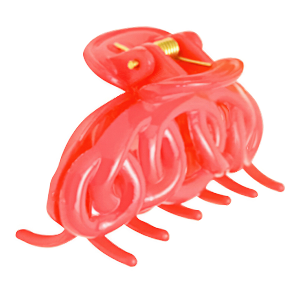 картинка Краб для волос 11671 Цветы, 5,5*2,5 см, 12 зубчиков, в ассортименте 