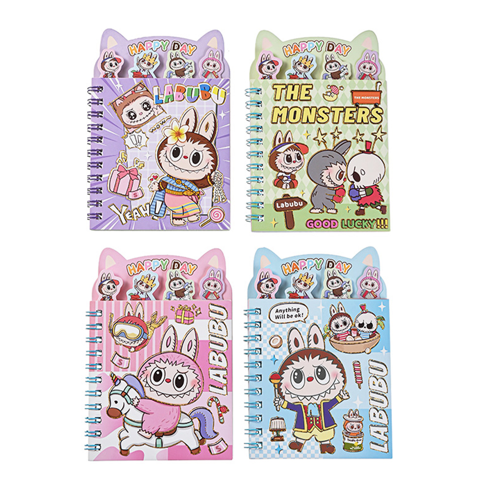 Блокнот M-3305 7*16,5 см, в линейку + 8 листов с наклейками, 33 листа