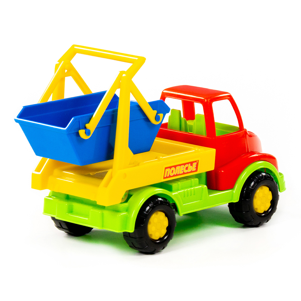 картинка Машина 52025 Полесье коммунальная спецмашина, Кнопик 3+, 17x8,3x10,3 см, пластмасса 